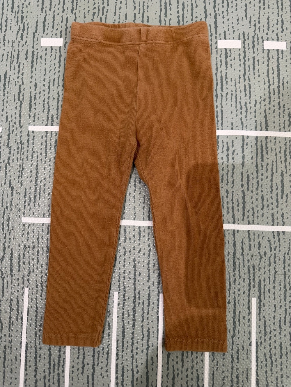 Rylee + Cru brown ribbed leggings
